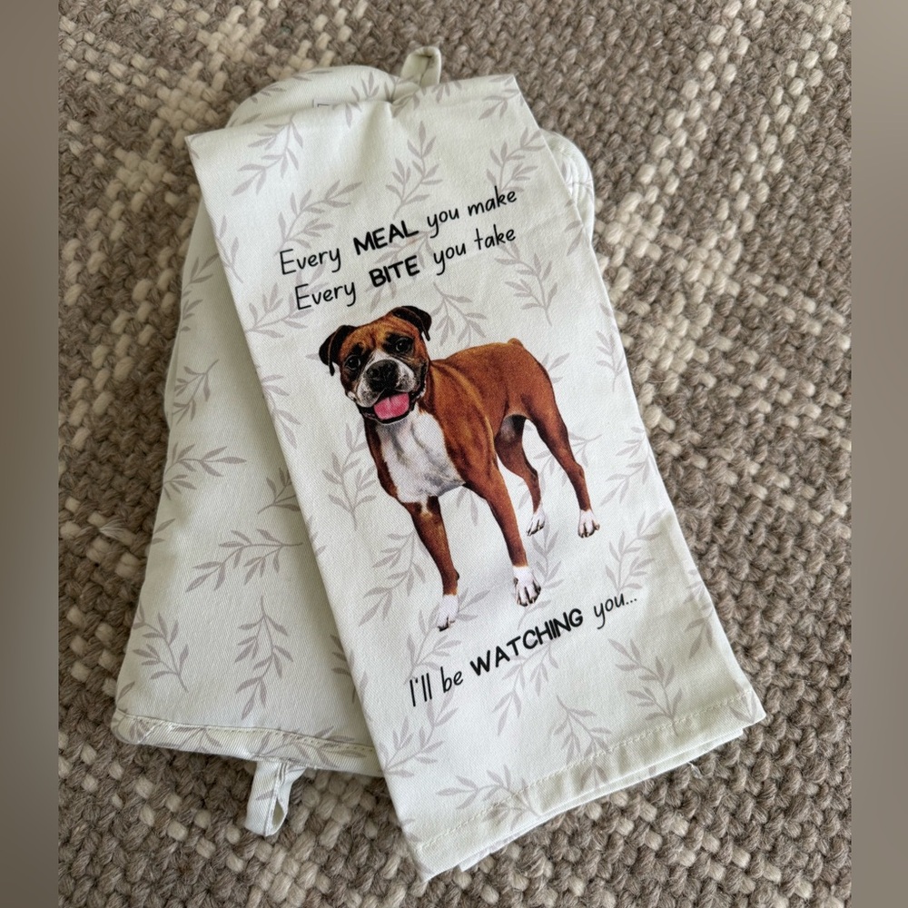 Kitchen Towel Set- Boxer Dog